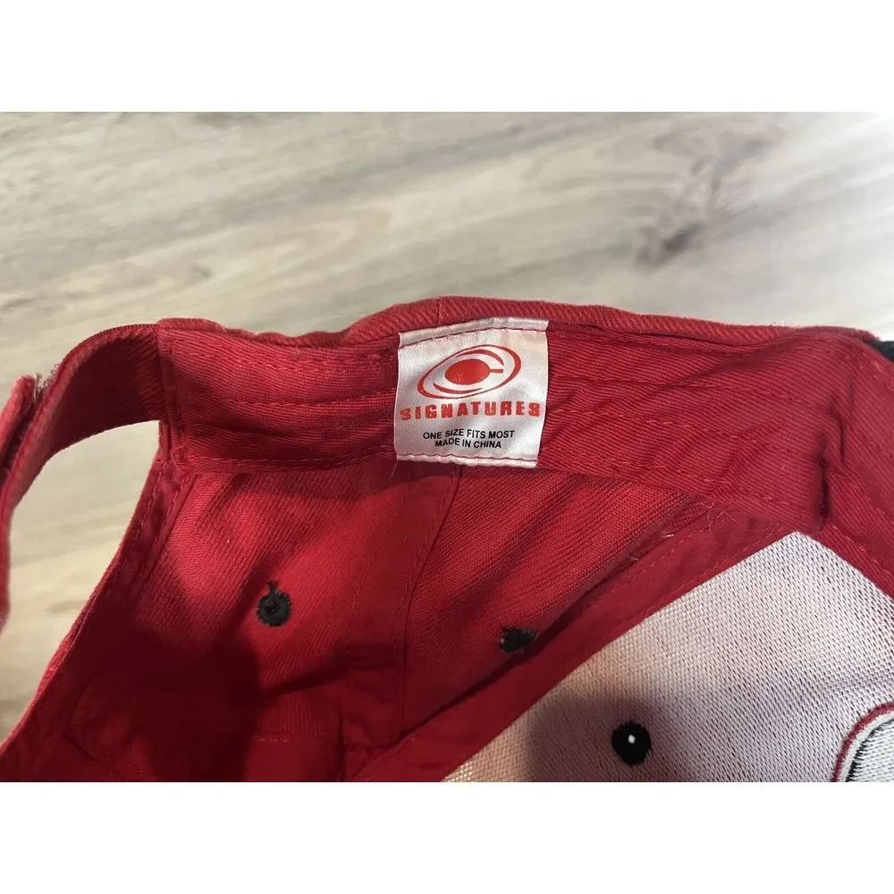 UGA Georgia Bulldogs‎ Dawgs Signatures Brand NCAA Red Strapback Cap College